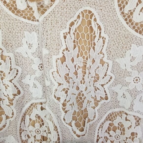 Aakash Off White Tunic Top. Size S - Picture 4 of 12